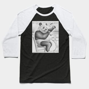 Drawing Panda Sign Baseball T-Shirt